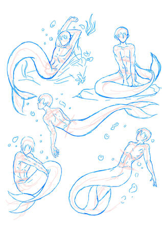A mermaids sketch